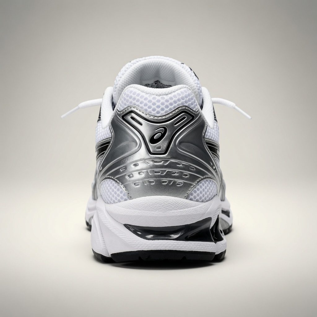 Asics Gel-1130 — Blanc / Argent / Noir vue 3