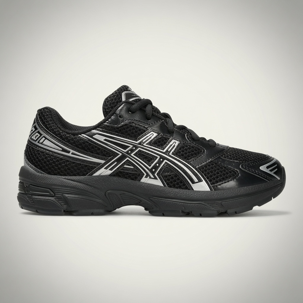 Asics Gel-1130 — Noir / Argent vue 2