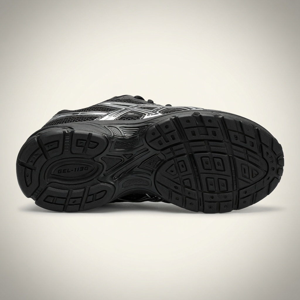 Asics Gel-1130 — Noir / Argent vue 5