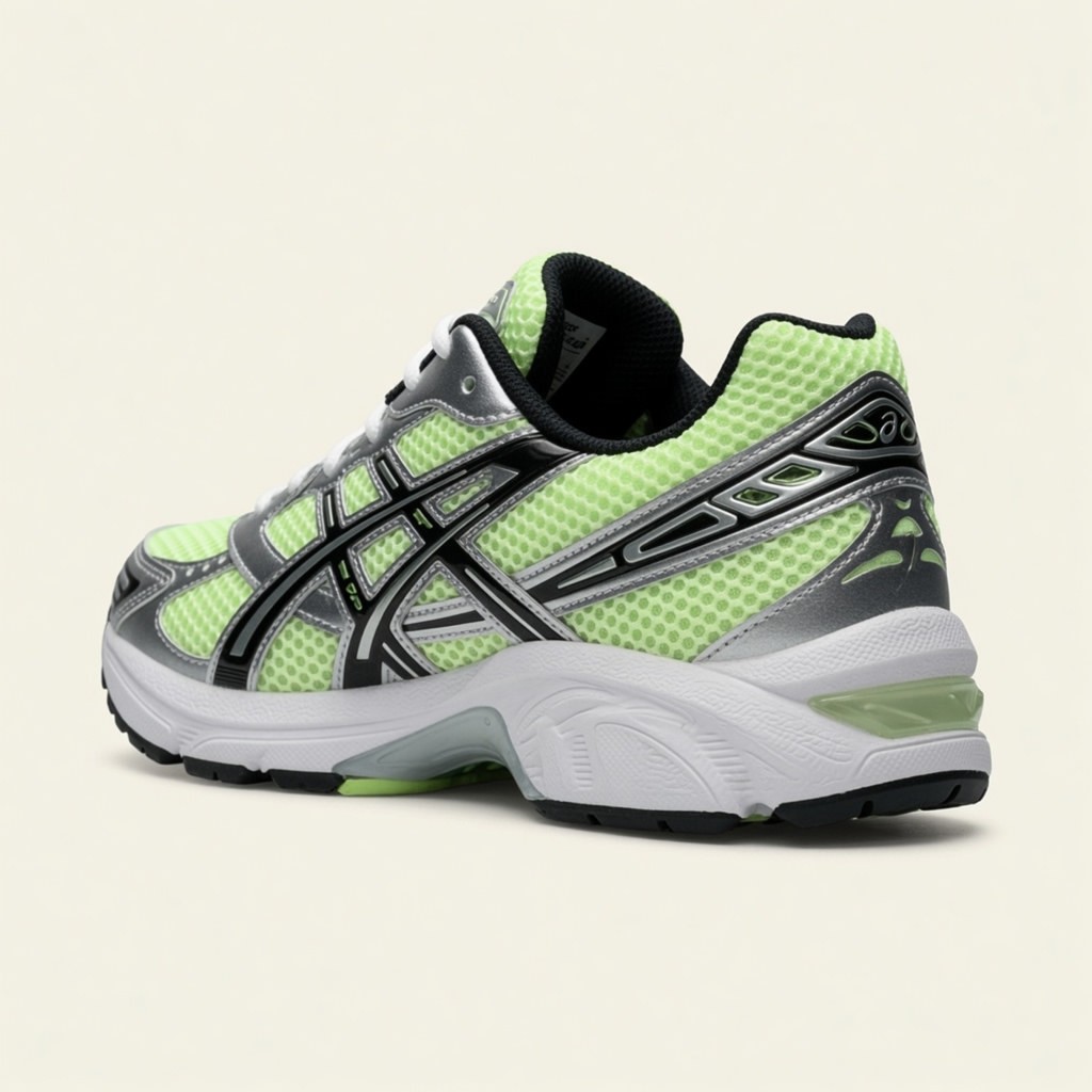 Asics Gel-1130 — Vert Lime / Argent / Noir vue 3