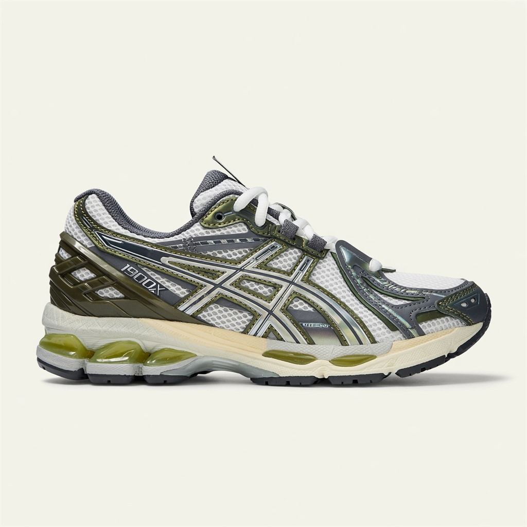 Asics Gel-Kayano 14 — Blanc / Vert / Argent