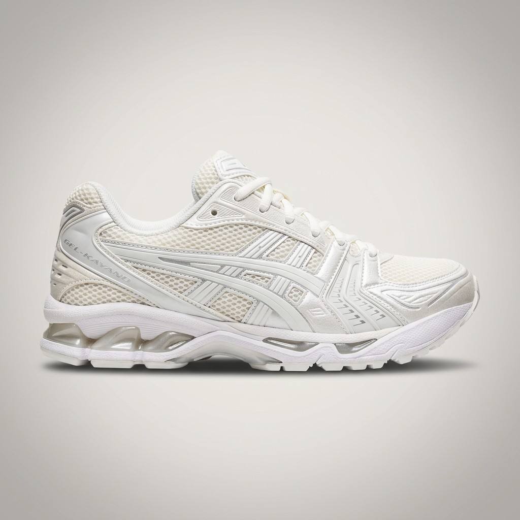Asics Gel-Kayano — Blanc / Argent vue 2