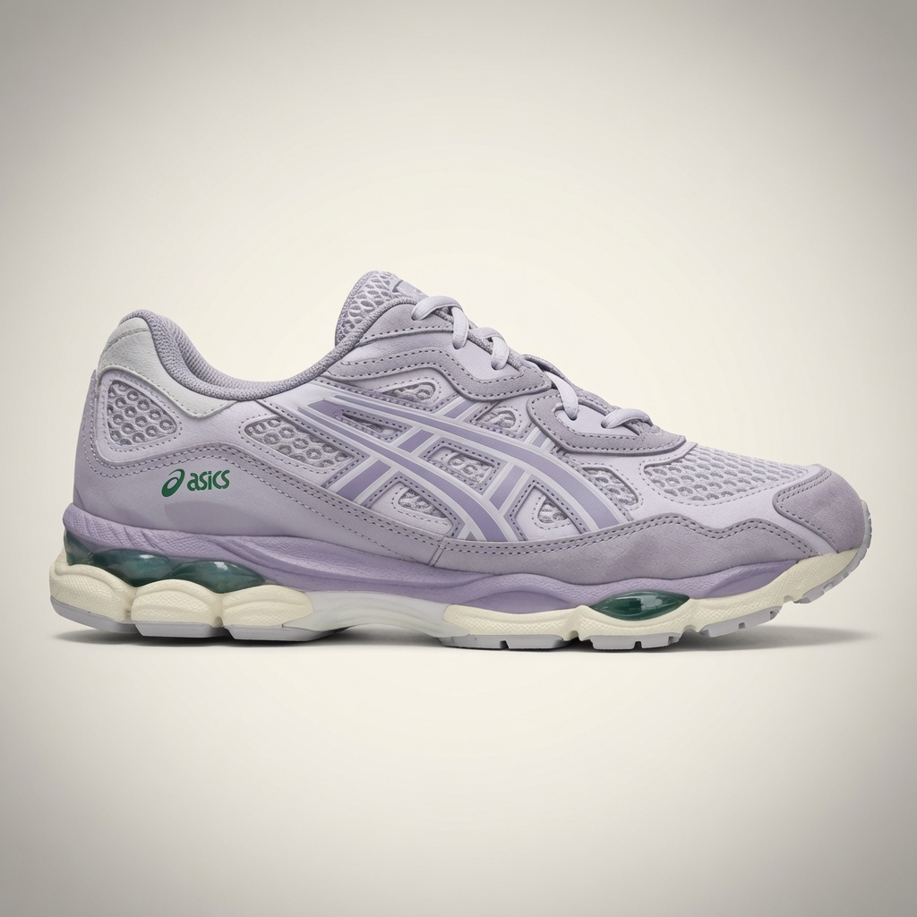 Asics Gel-Kayano — Lavande / Violet / Vert vue 2