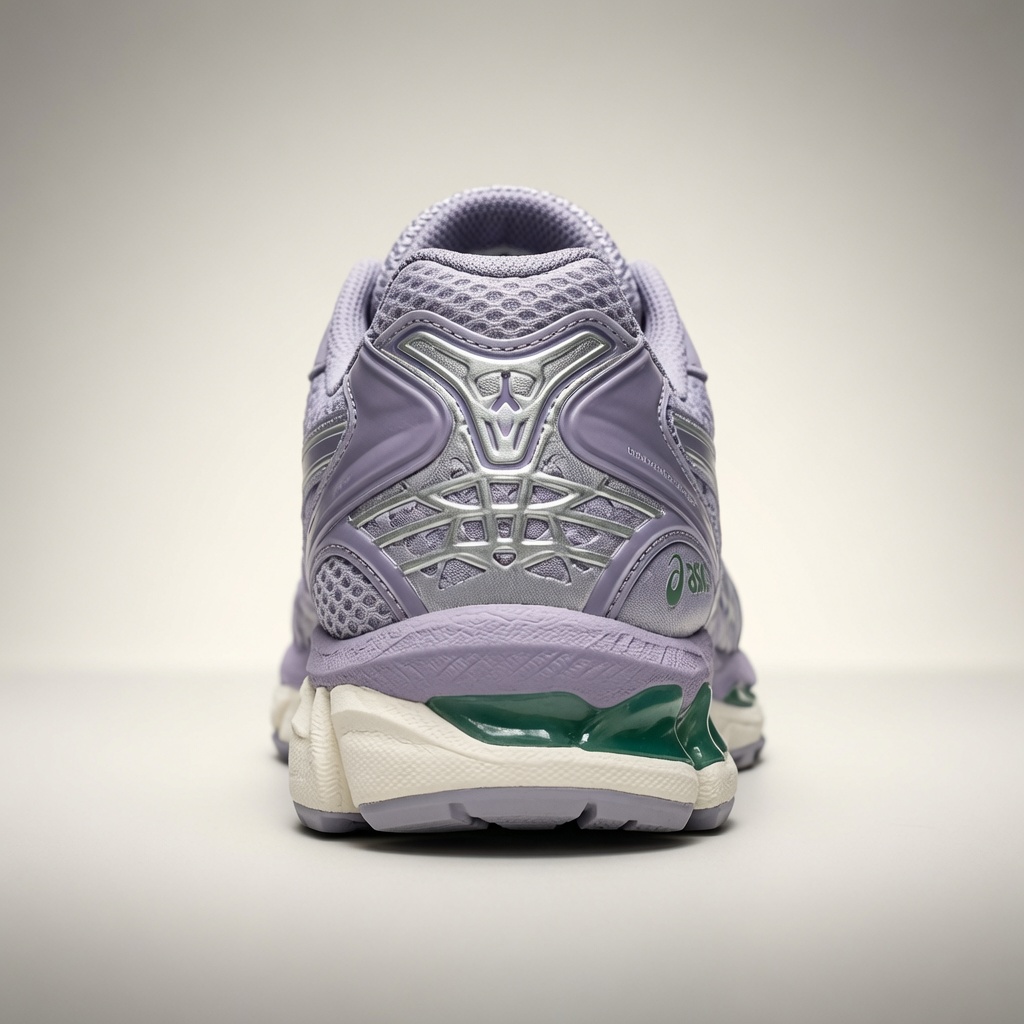 Asics Gel-Kayano — Lavande / Violet / Vert vue 3
