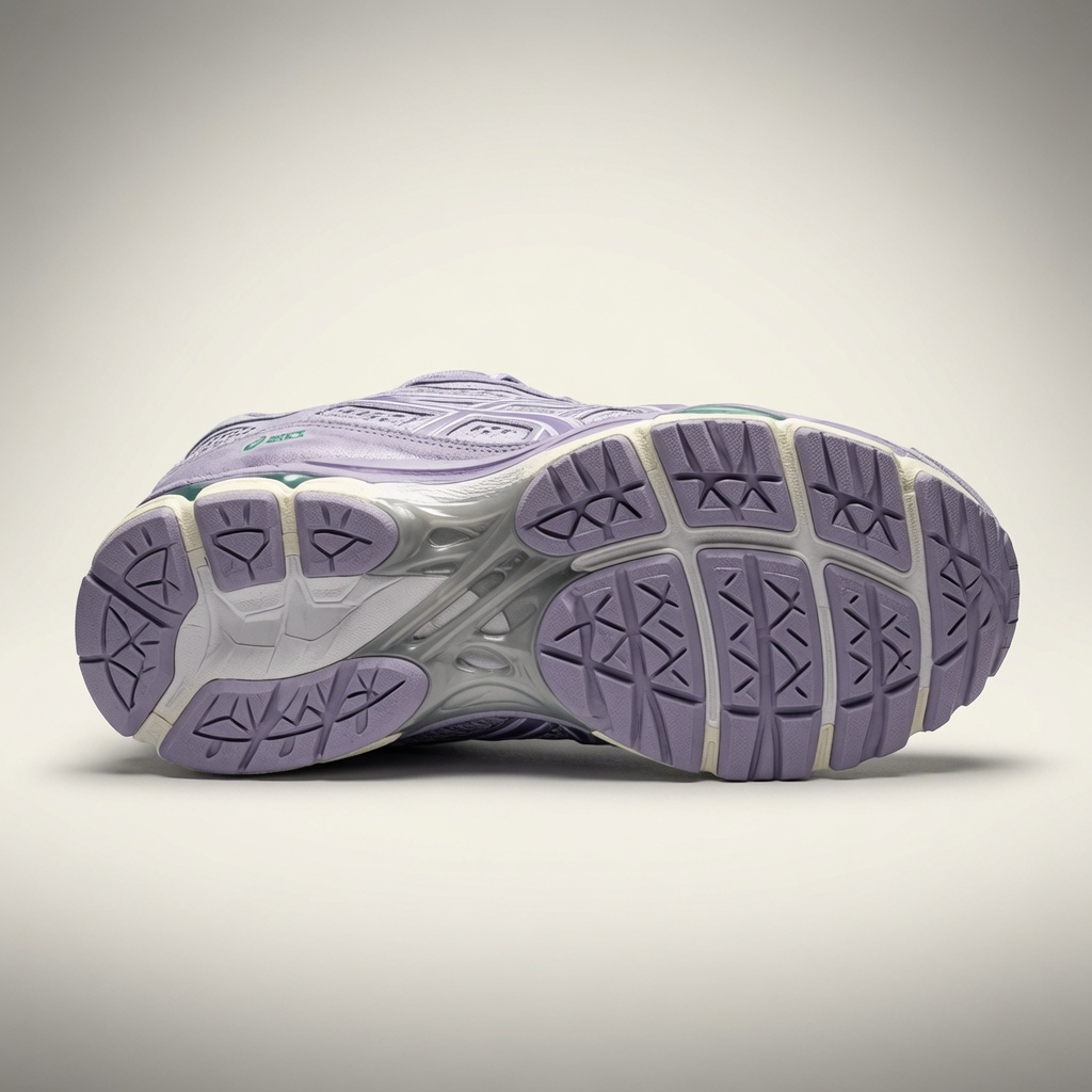 Asics Gel-Kayano — Lavande / Violet / Vert vue 5