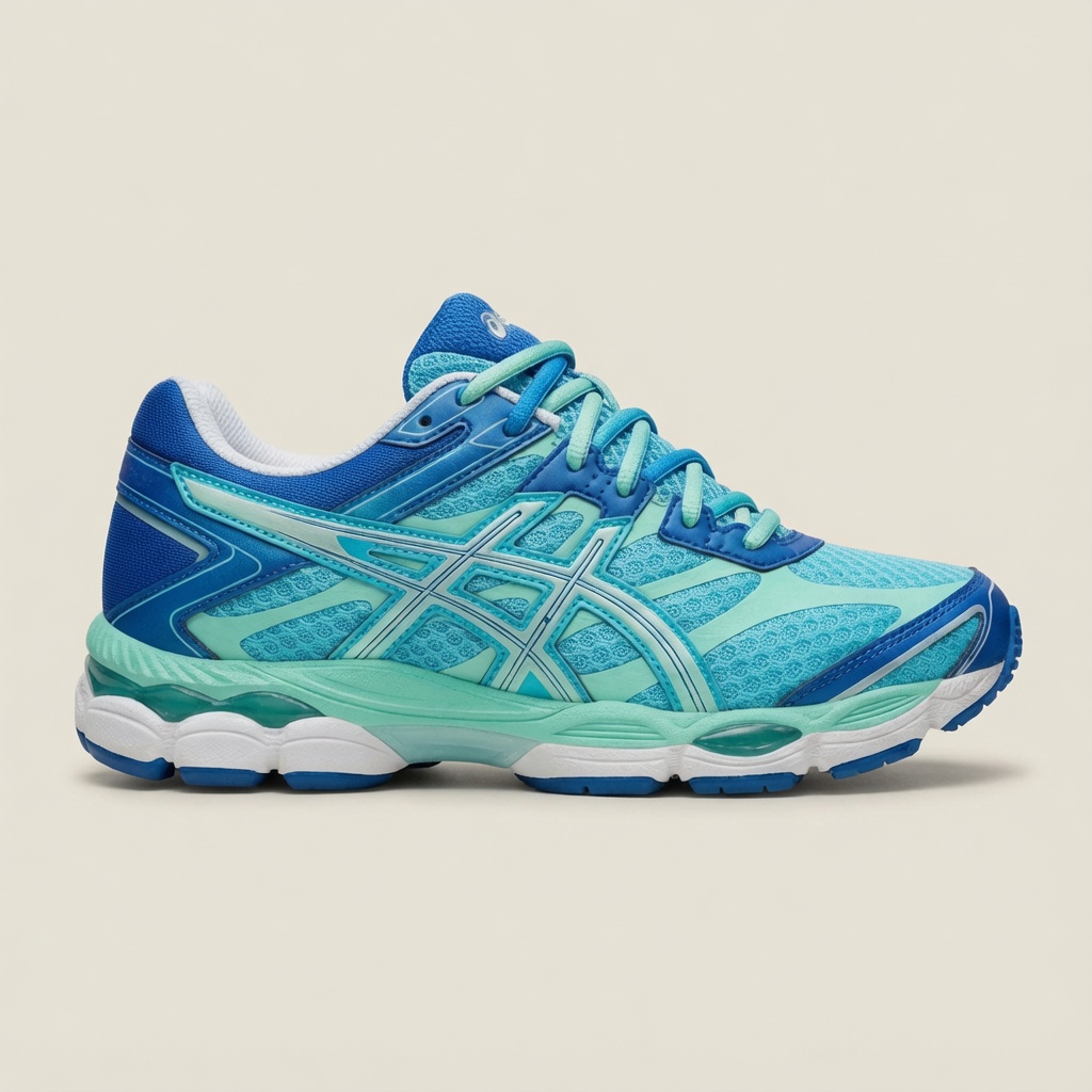 Asics Gel-Kayano — Bleu/Turquoise vue 2