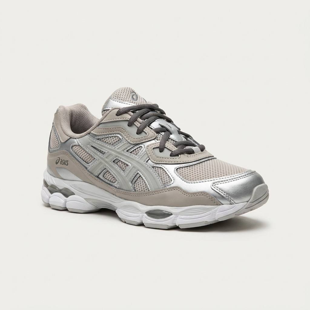 Asics Gel-NYC — Gris / Argent vue 2