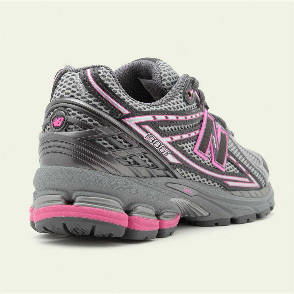 New Balance 1906R — Gris / Rose / Noir vue 3