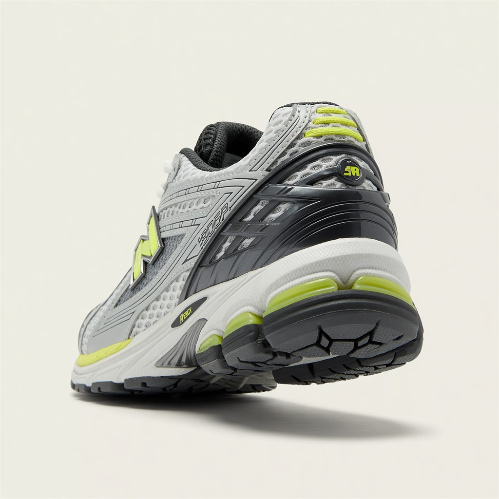 New Balance 1906R — Gris / Vert Fluo vue 3