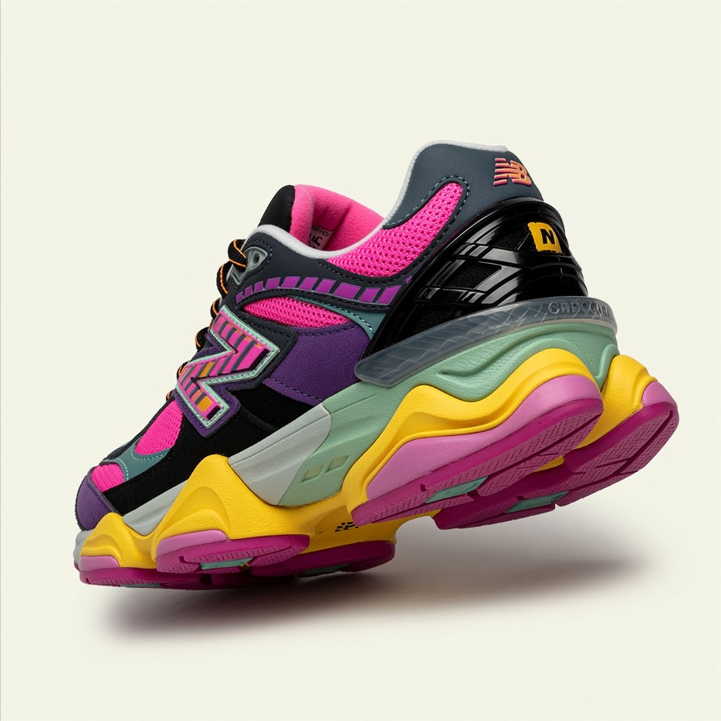 New Balance 1906R — Rose / Jaune / Bleu vue 3