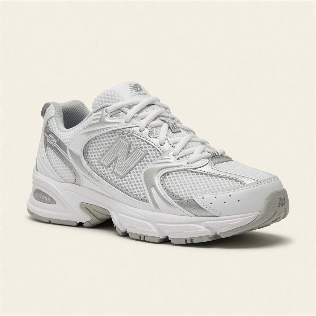 New Balance 530 — Blanc / Gris vue 2