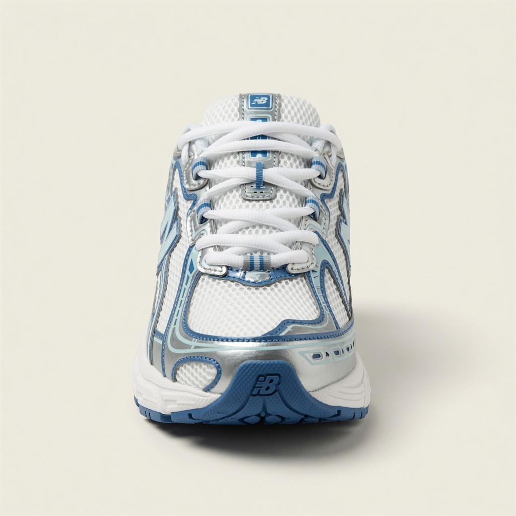 New Balance 740 — Blanc / Bleu / Argent vue 3