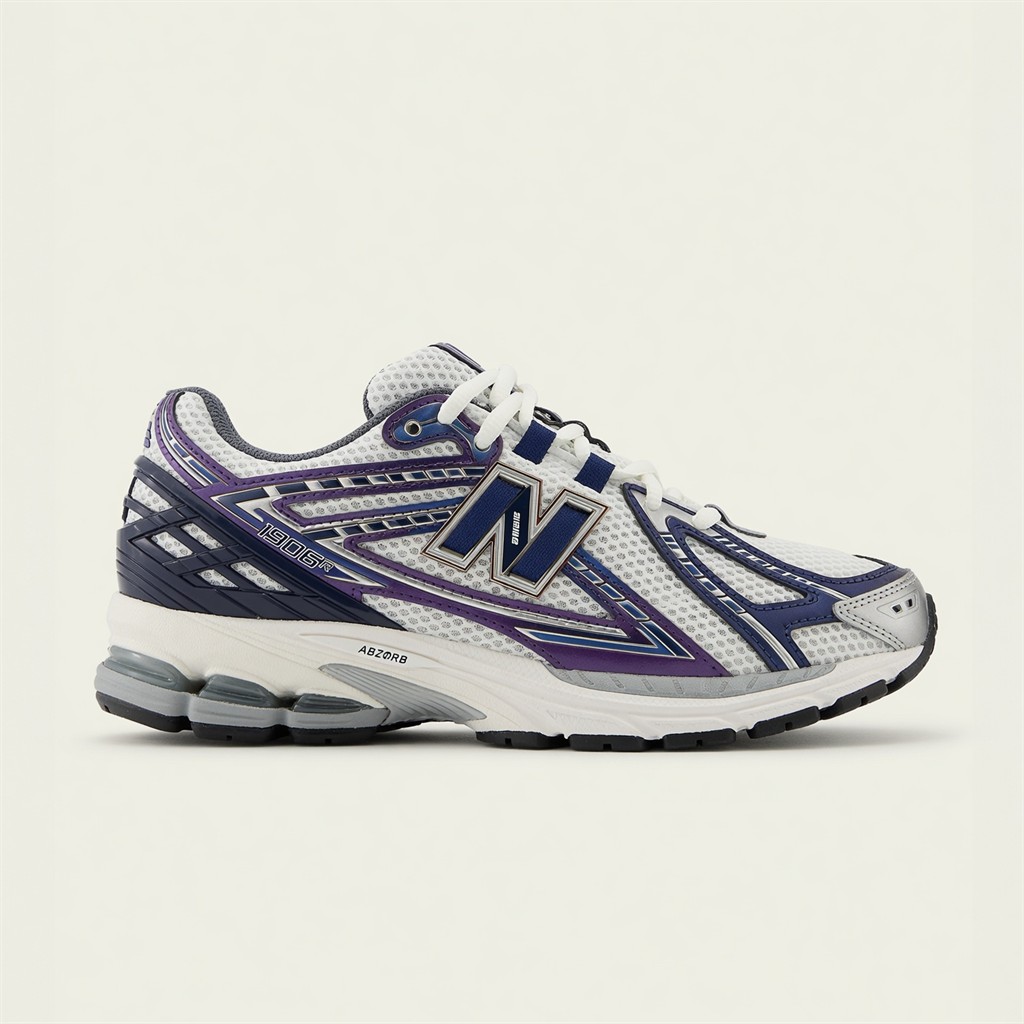 New Balance 740 — Blanc / Violet / Argent