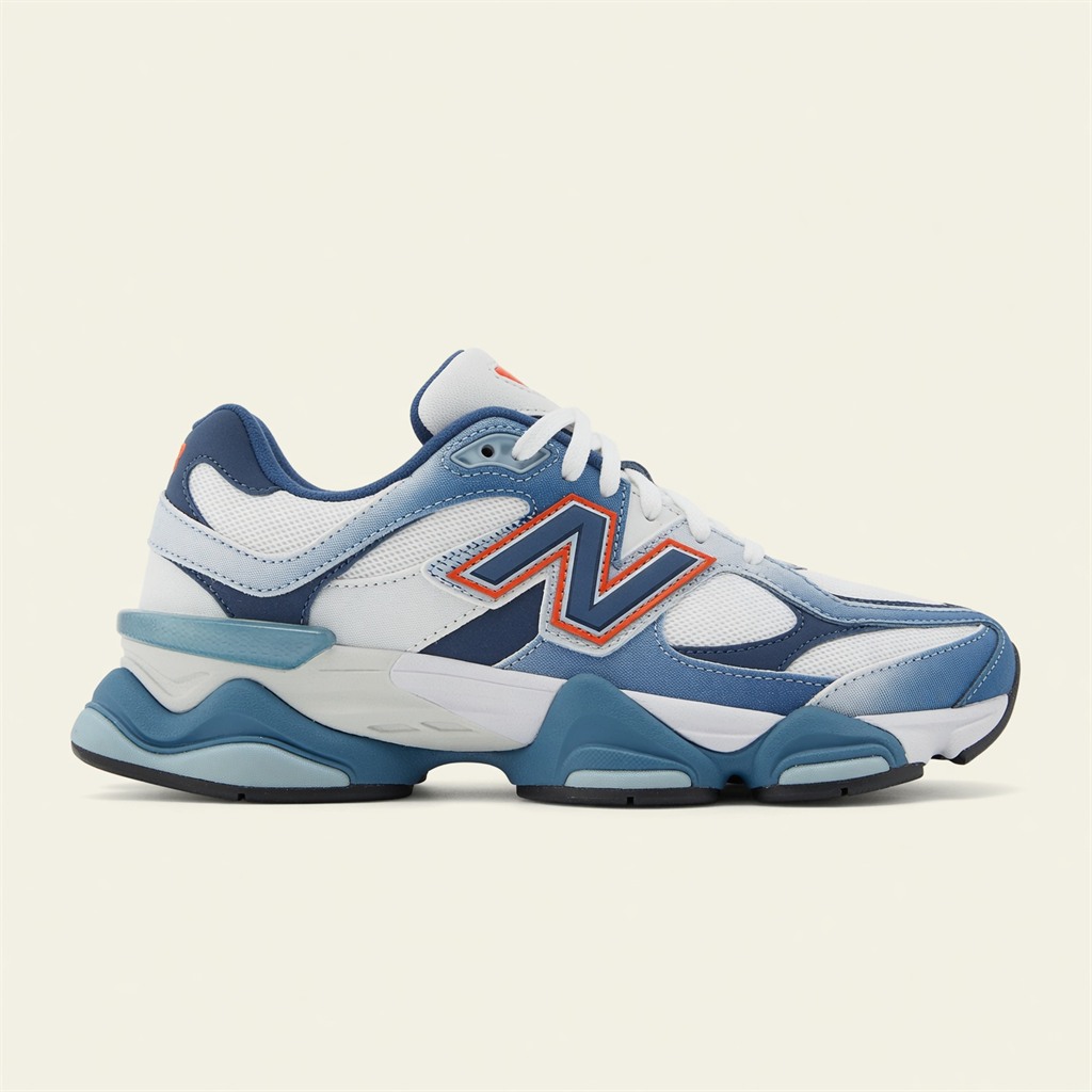 New Balance 9060 — Bleu / Blanc / Orange