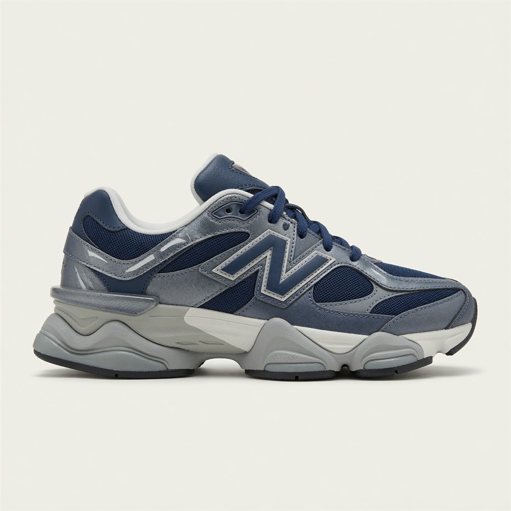 New Balance 9060 — Bleu Marine / Gris / Blanc