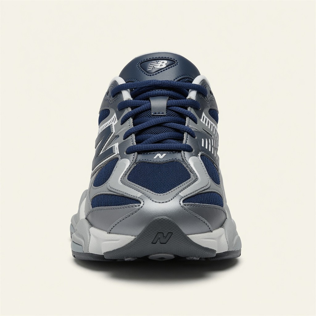 New Balance 9060 — Bleu Marine / Gris / Blanc vue 5