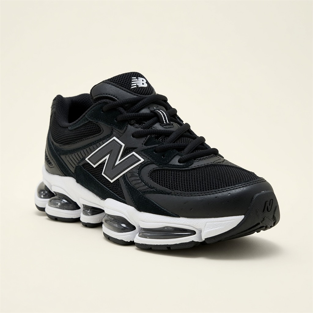 New Balance 9060 — Noir / Blanc vue 2
