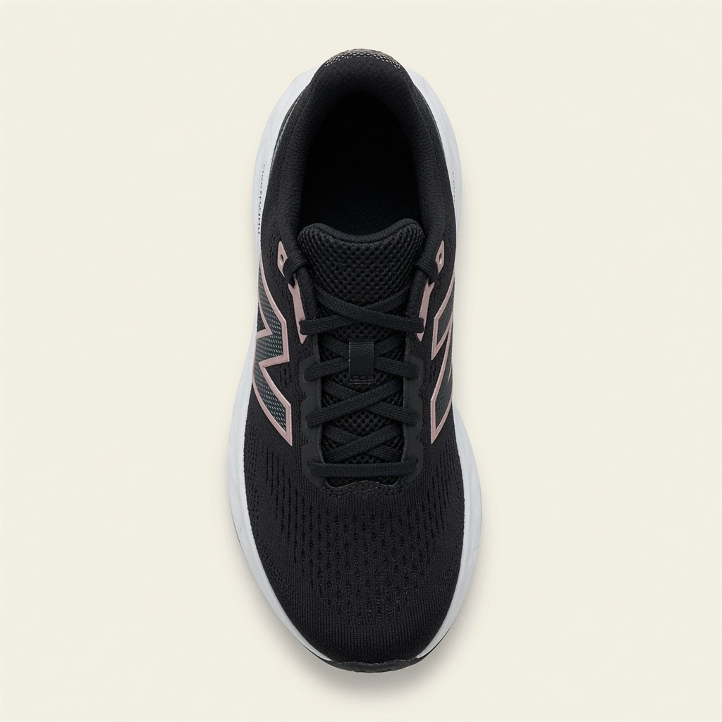 New Balance Fresh Foam Kaiha Road — Noir / Rose Doré / Blanc vue 3