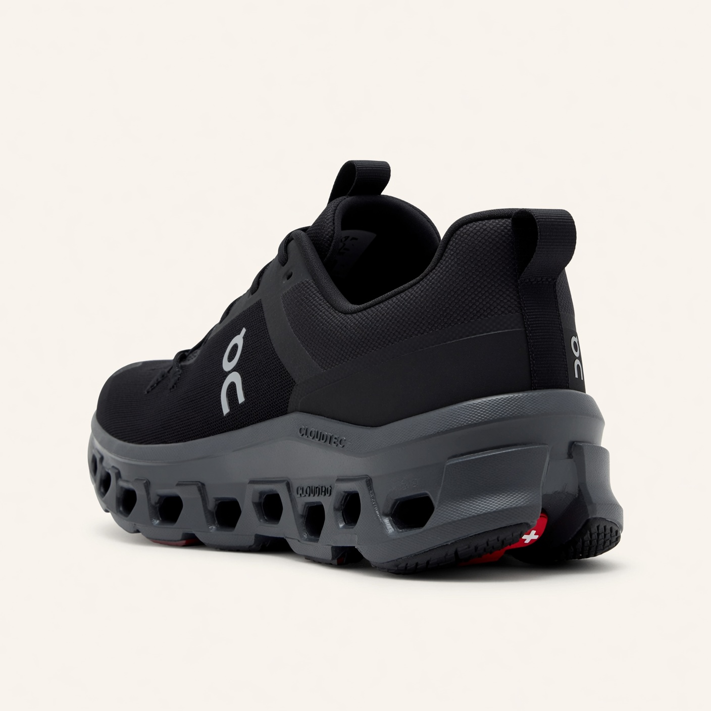On Cloudsurfer Next — Noir / Gris Anthracite vue 4