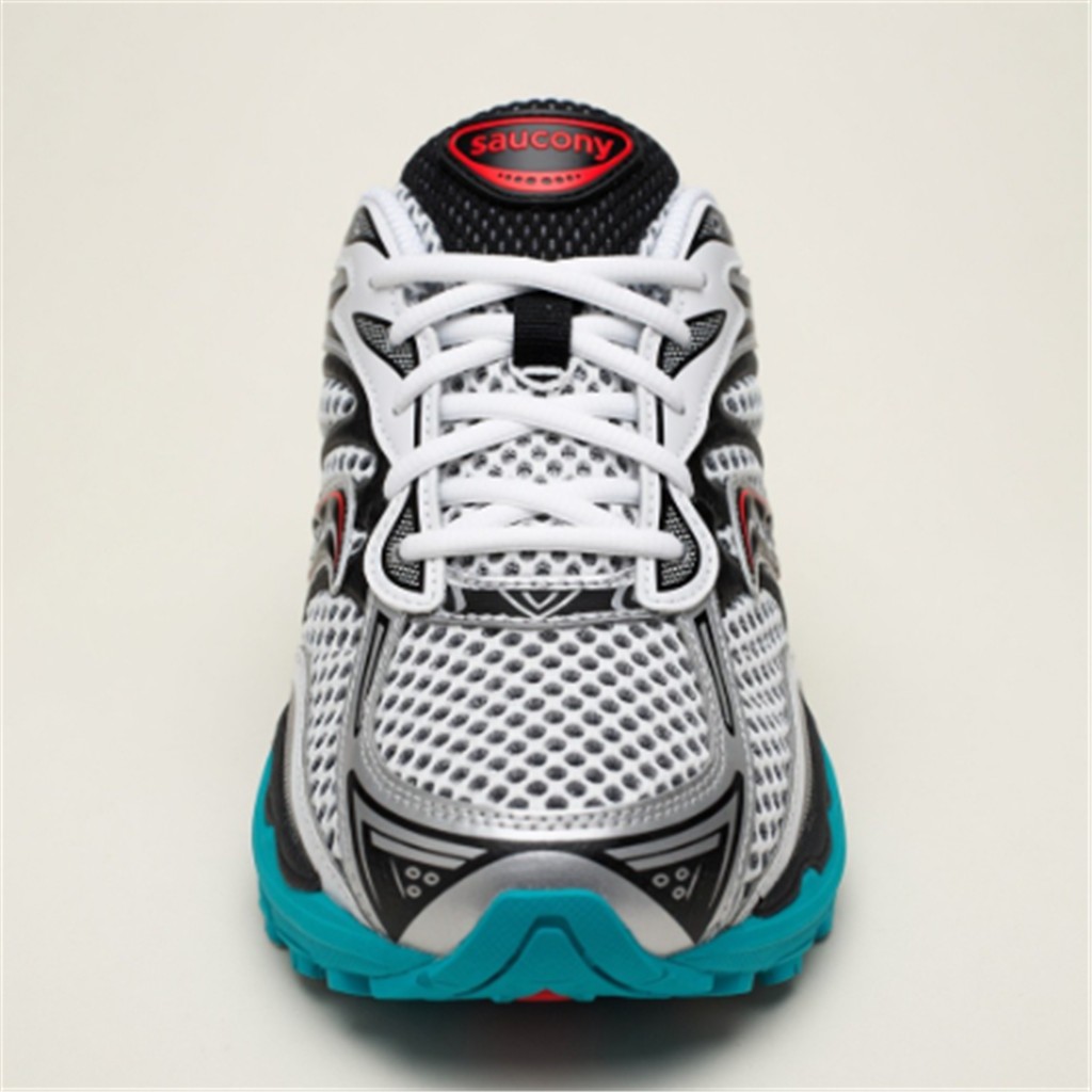 Saucony ProGrid Omni 9 — Blanc / Noir / Turquoise vue 4