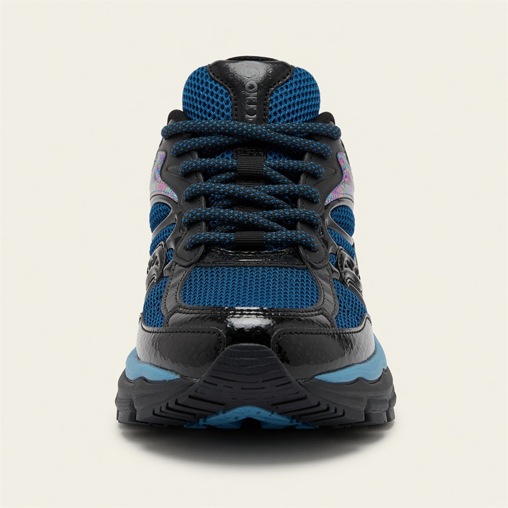 Saucony ProGrid Omni 9 — Bleu Électrique / Noir / Irisé vue 4