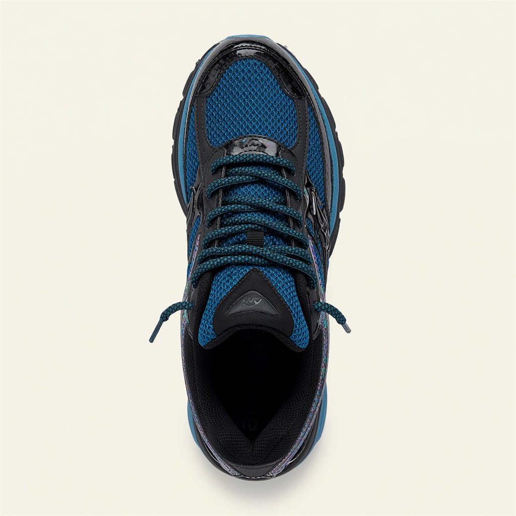 Saucony ProGrid Omni 9 — Bleu Électrique / Noir / Irisé vue 5