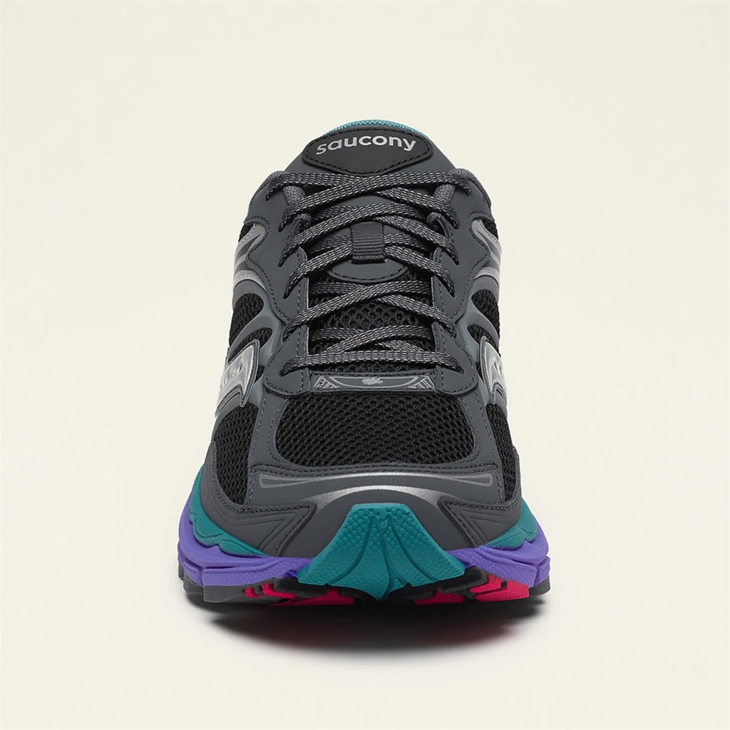 Saucony ProGrid Omni 9 — Gris / Violet / Noir vue 5