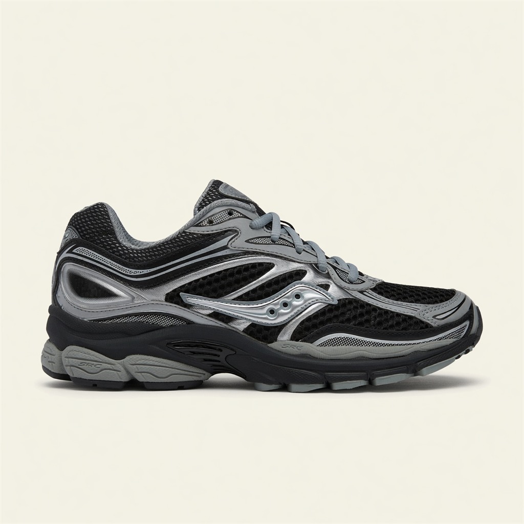 Saucony ProGrid Omni 9 — Noir / Gris / Argent