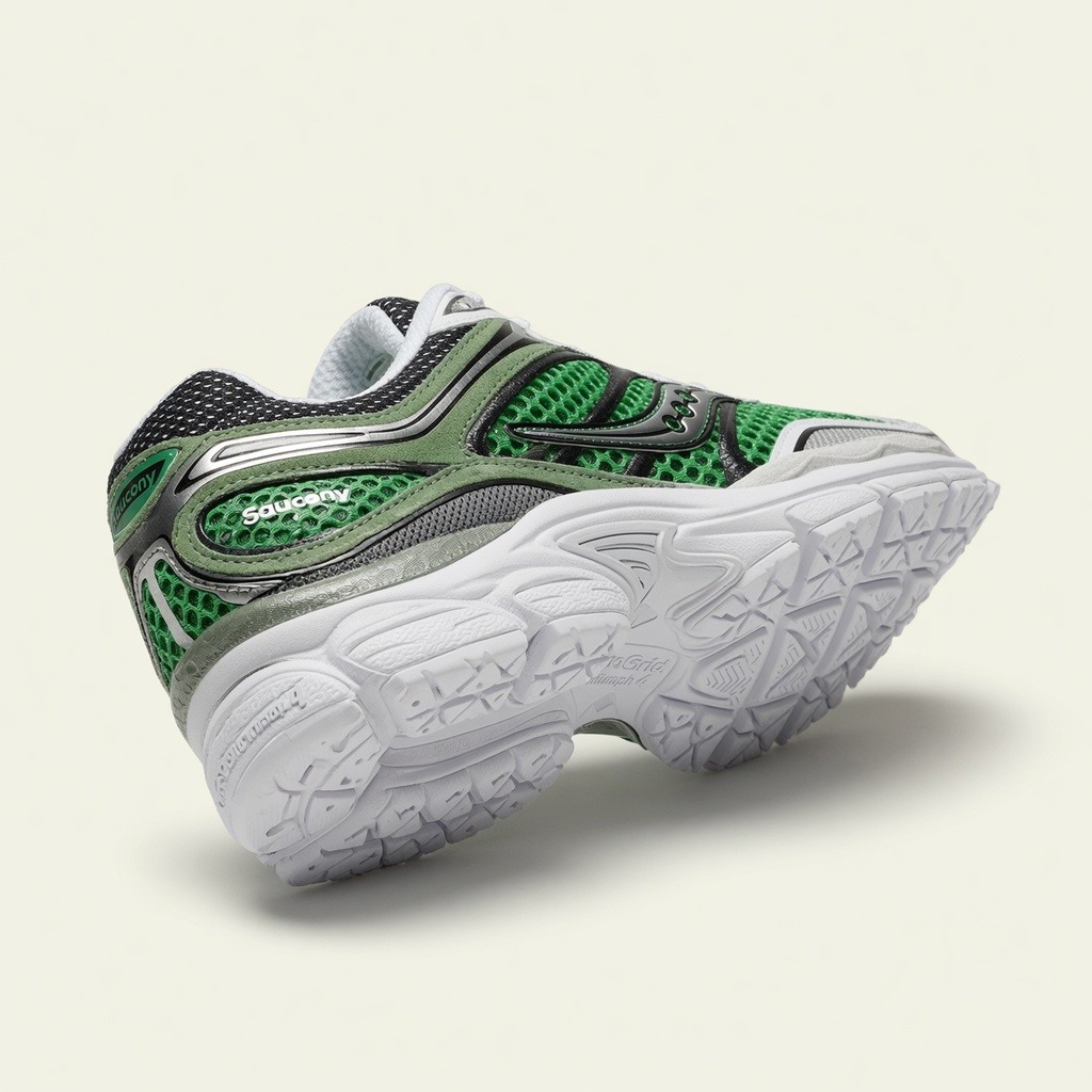 Saucony ProGrid Omni 9 — Vert / Blanc / Noir vue 3