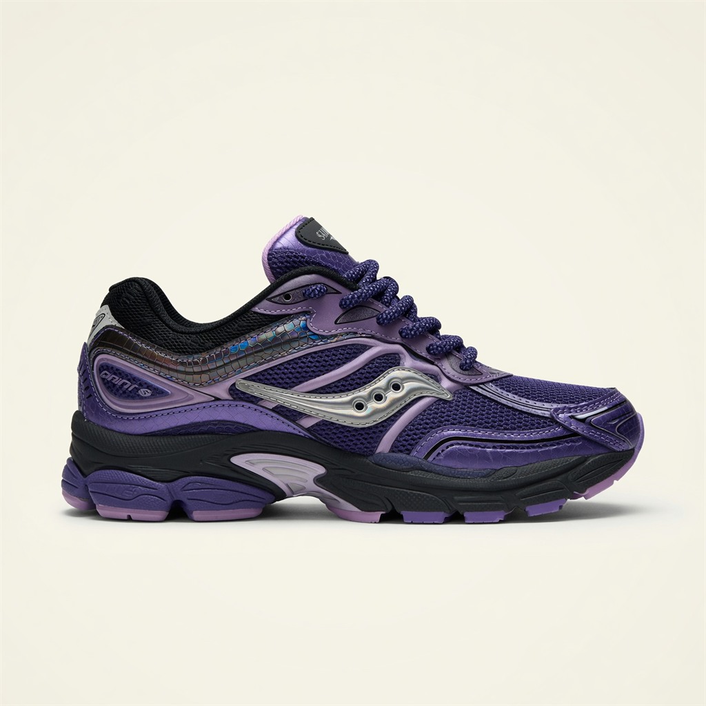 Saucony ProGrid Omni 9 — Violet / Noir / Argent
