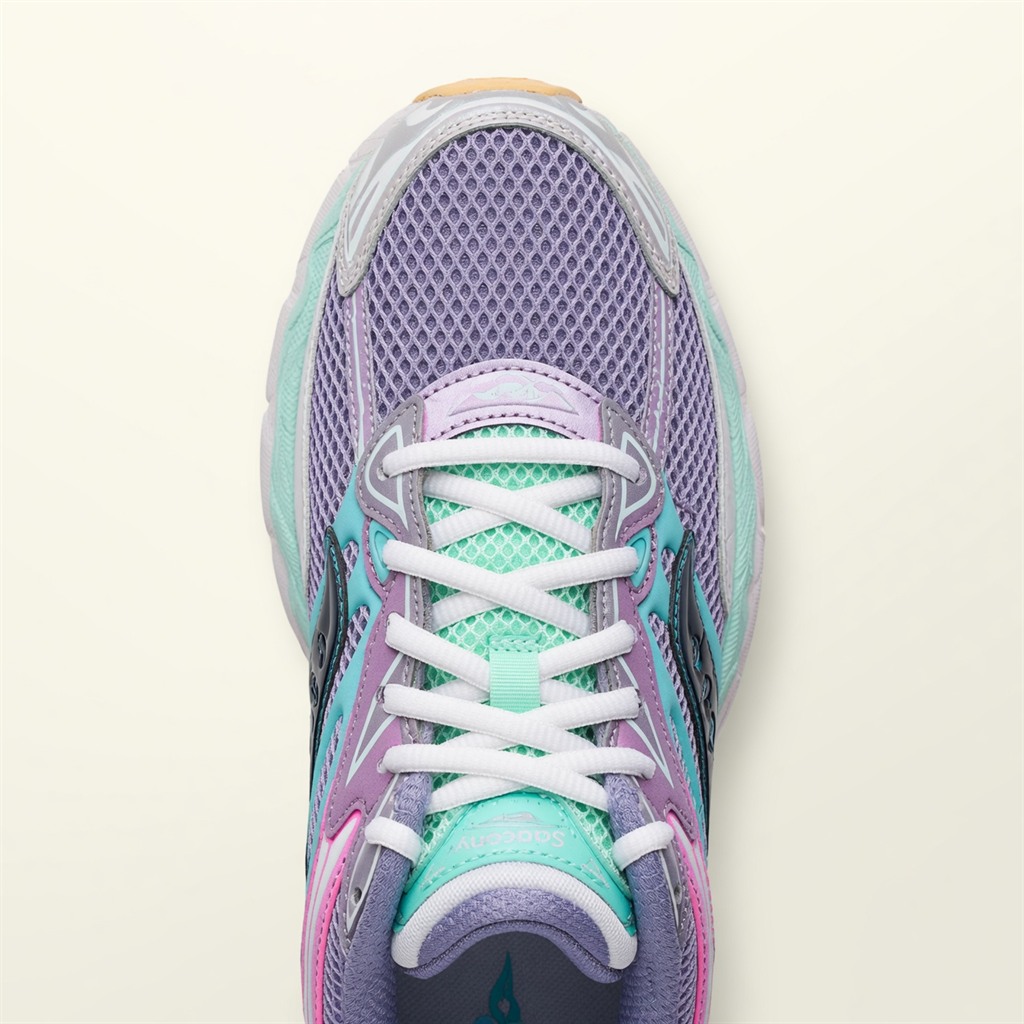 Saucony ProGrid Omni 9 — Violet / Turquoise / Rose vue 4